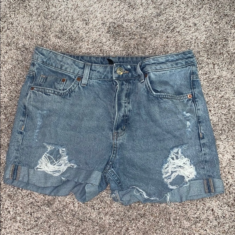Ripped Jean Shorts